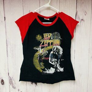 Led Zeppelin 2005 Shirt United States Tour 1975 Size Large Cropped Sleeveless